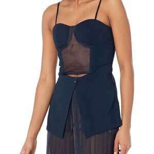 Stylish Black Bustier Top